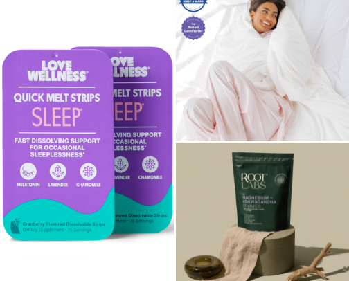Over 40 sleep essentials cover photo collage