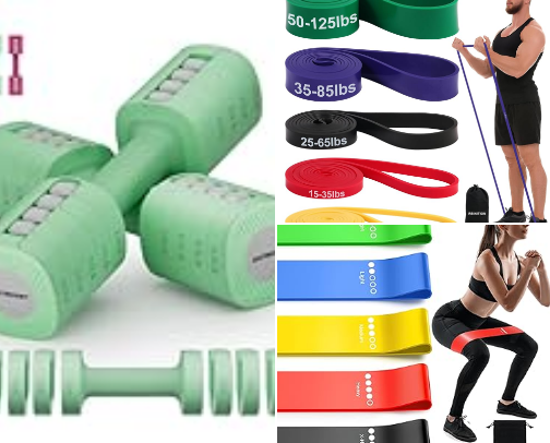 Work at home essentials to train just as good as in the gym! From a certified trainer 💪🏻 cover photo collage