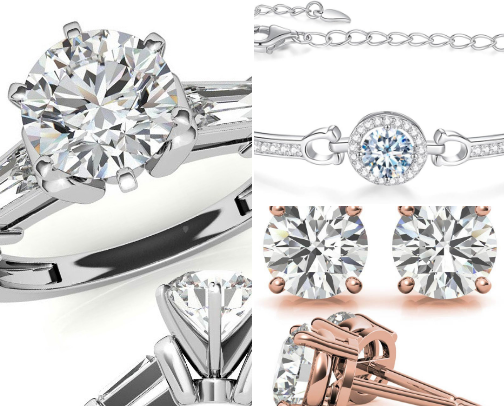 Beautiful Jewelry and Precious Stones cover photo collage