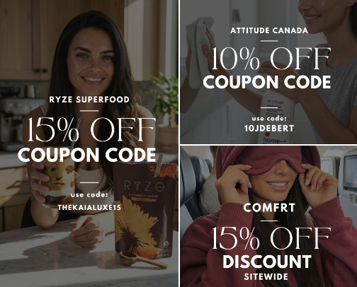 DISCOUNT + COUPON CODES cover photo collage