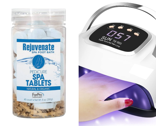 DIY Manicure & Pedicure Essentials for Salon Nails at Home cover photo collage