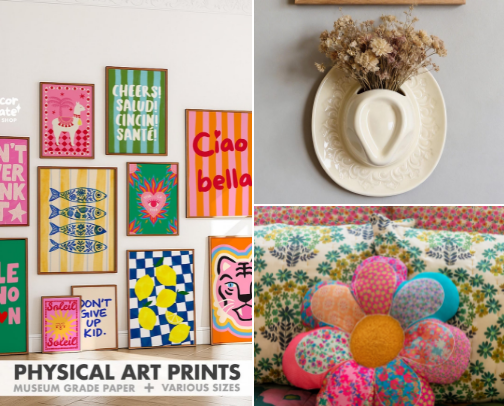 Whimsical, Colorful, Unique Home Decor cover photo collage