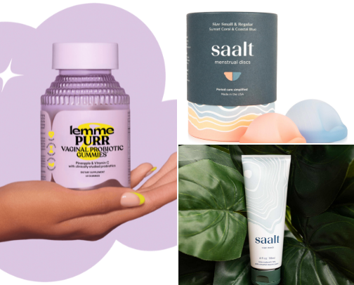 Period/coochie essentials 🩸 cover photo collage