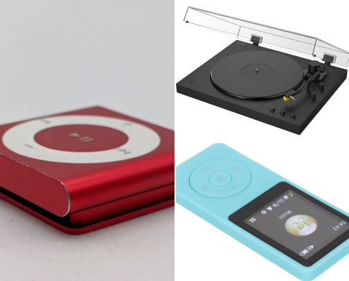 Analogue items to switch off cover photo collage