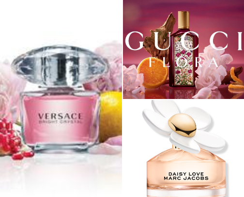 Fragrance I can't live without cover photo collage