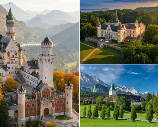 🇩🇪🏰 Germany Castle Hotels & Fairytale Travel Guide cover photo collage