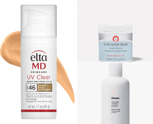 skincare for the dry skin girlies in nyc! cover photo collage
