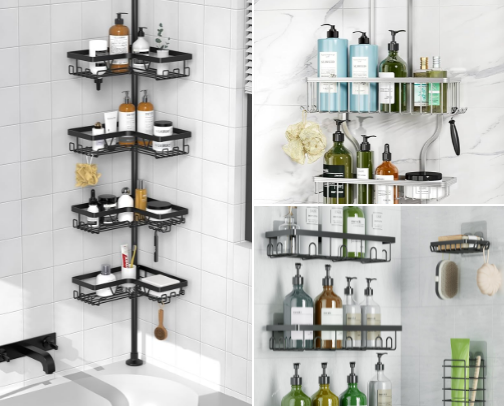 Bathroom organization and storage cover photo collage