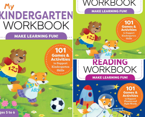 Read Online - My Kindergarten Workbook: 101 Games and Activities to Support Kindergarten Skills, for Kids Ages 5-6 companion picks for early learners cover photo collage