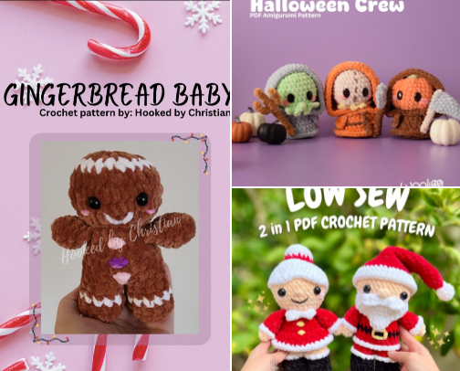 Crochet Patterns That I Love cover photo collage