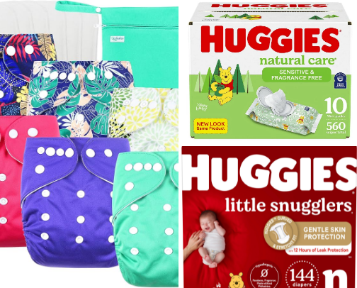 Diapering necessities I have used and love! cover photo collage