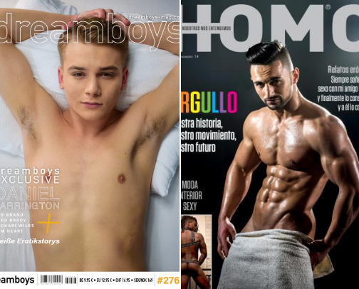 LGBTQ Magazines cover photo collage