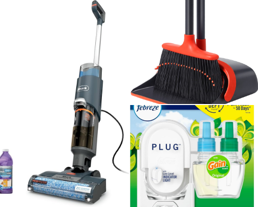Favorite cleaning items cover photo collage