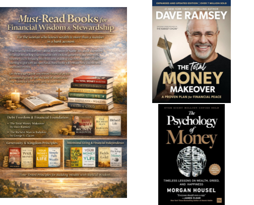 Must-Read Books for Financial Wisdom & Stewardship cover photo collage