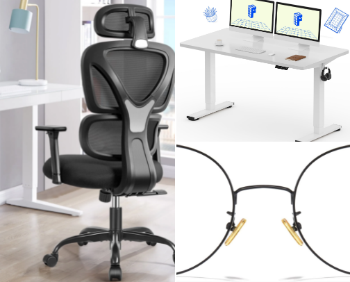 The Ultimate Ergonomic Home Office Setup: Boost Productivity & Comfort cover photo collage