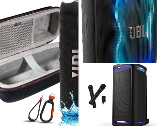 Portable Speaker 🔊 cover photo collage