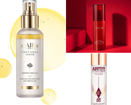 Face mist - dry skin cover photo collage