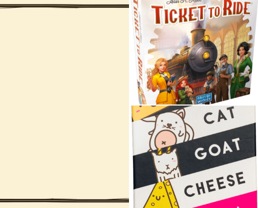 Games and toys cover photo collage