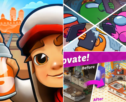 Mobile Games to Play When You Are Bored 🥱 cover photo collage