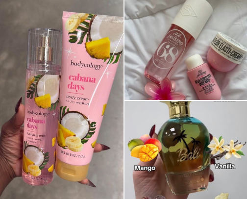 Smell good babes 🌸 cover photo collage