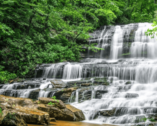 Chasing Waterfalls: Best Hikes in North Carolina cover photo collage