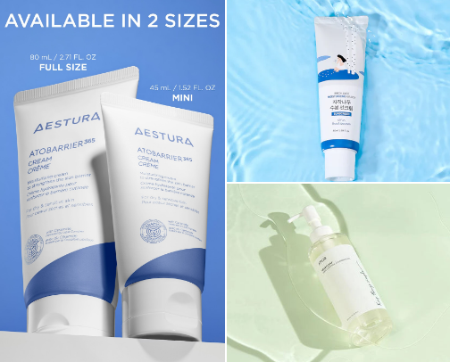 Asian Beauty products for dry, acne-prone skin cover photo collage