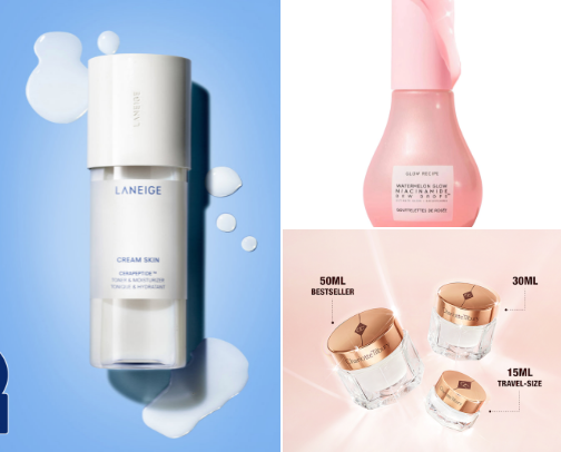 my makeup bag (dry skin edition) ✨ cover photo collage