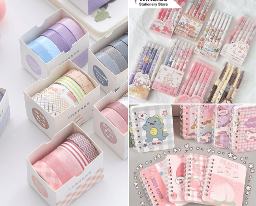 Stationary cover photo collage