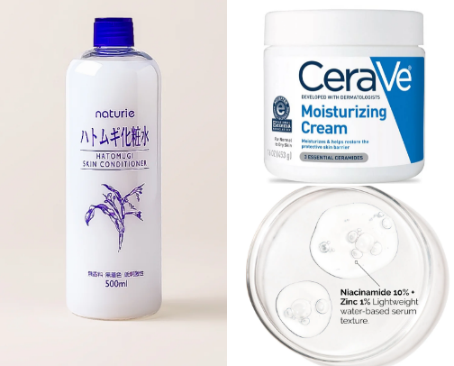 skincare routine cover photo collage