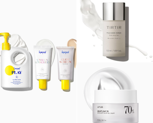 My favorite skin care recs cover photo collage