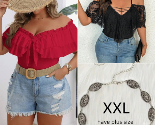 Plus size fits cover photo collage