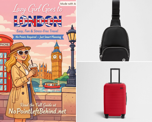 Lazy Girl goes to London cover photo collage