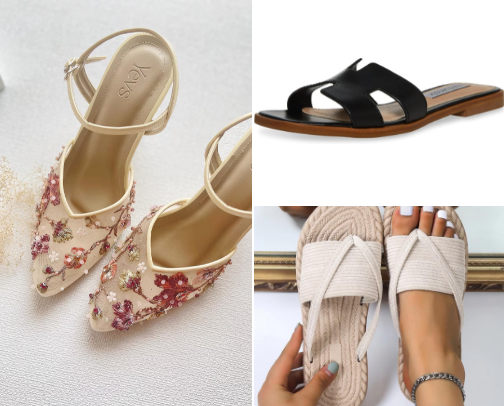Comfortable heels and sandals for this SUMMER cover photo collage