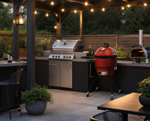 Fire, Smoke & Sizzle: The Backyard Grilling Lineup cover photo collage