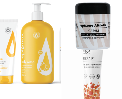skin care products for eczema or sensitive skin cover photo collage