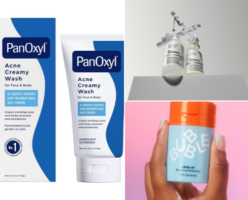 skin care products (for oily skin)🧼🫧 cover photo collage
