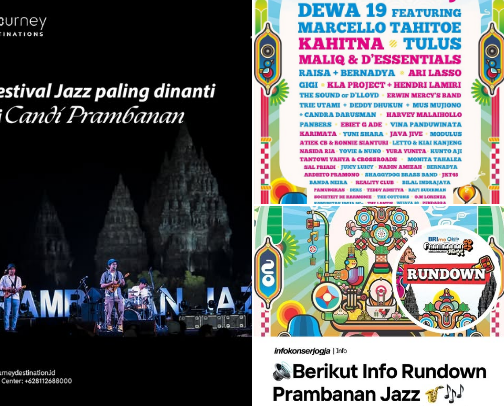 Prambanan Jazz  2025 Sebelas Selaras.. cover photo collage
