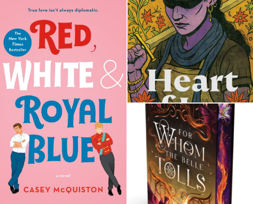 My top book recs cover photo collage