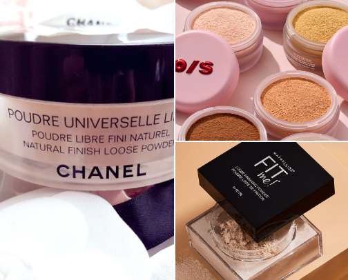 Makeup-setting powder’s💖 cover photo collage