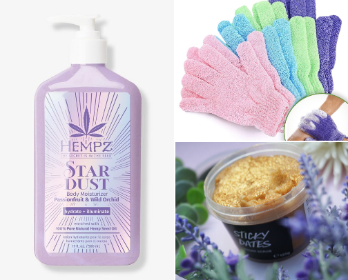 Body care products for soft, healthy, beautiful skin head to toe 💫 cover photo collage