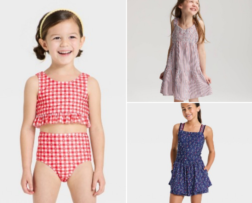 4th of July apparel for the family cover photo collage