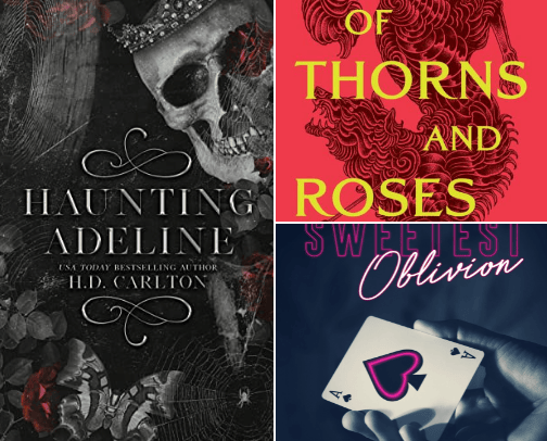 Spicy reads from #booktok cover photo collage