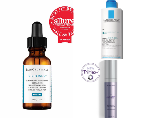 Skincare I Actually Love after 50 cover photo collage