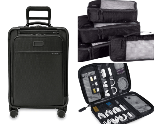 Travel necessities cover photo collage