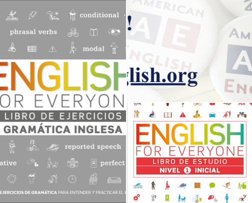 PDF Free - Recursos que complementan English For Everyone Gramatica Inglesa. El libro de ejercicios: Mas de 1000 ejercicios para entender y practicar el ingles (Spanish Edition) cover photo collage
