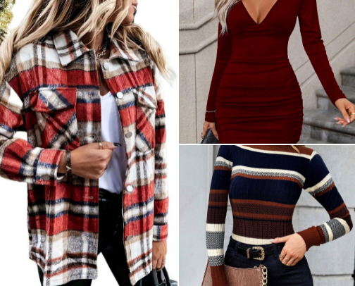 Autumn clothing finds cover photo collage