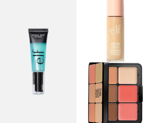 everyday makeup products 🎀 cover photo collage