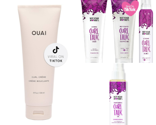 Curly Hair Products for 3B-3C Curls cover photo collage