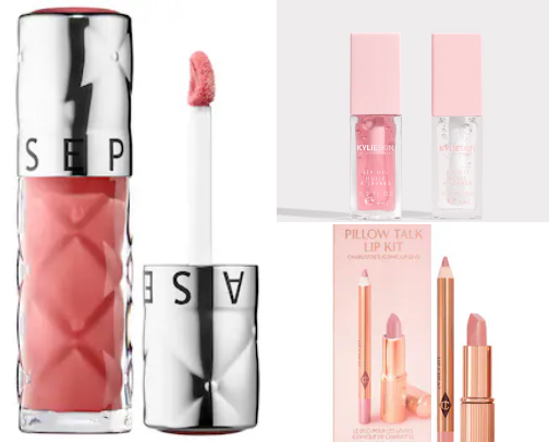 Lip gloss girlies cover photo collage