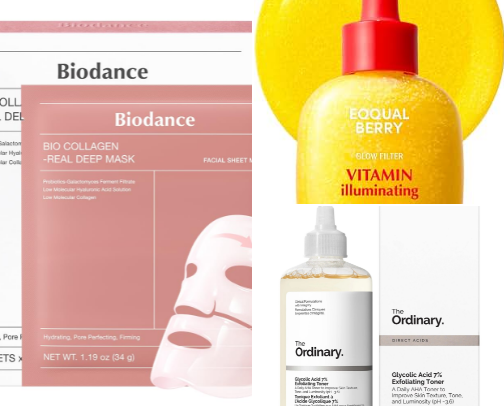 new skincare recs cover photo collage